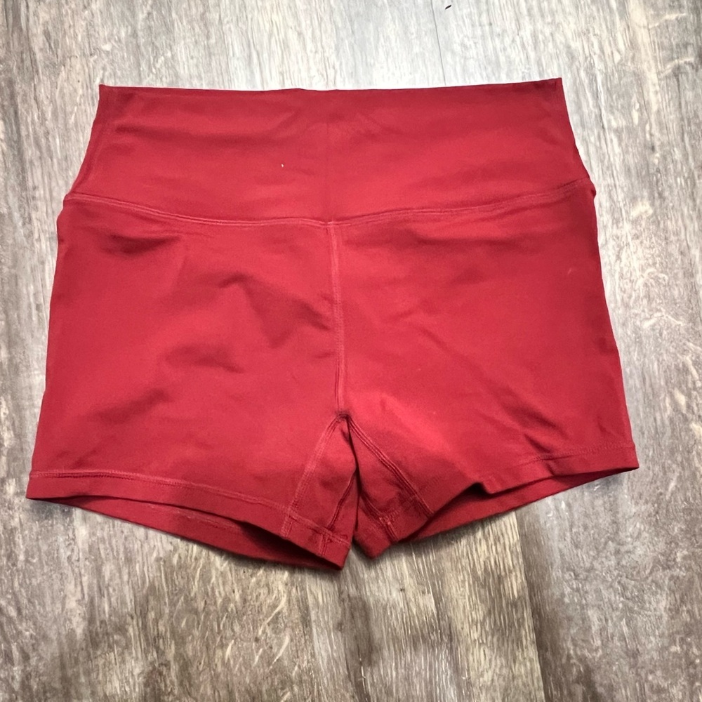 Til You Collapse Women's High-Waisted Red Shorts